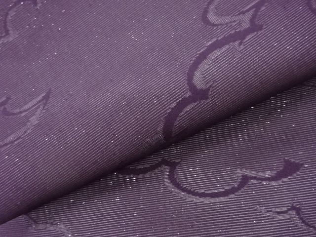  絽雲模様織出し名古屋帯